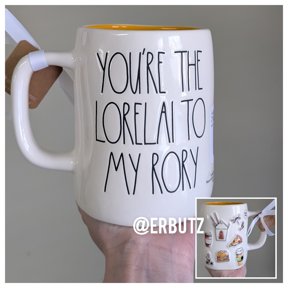Rae Dunn x Gilmore Girls YOU'RE THE LORELAI TO MY RORY Double Sided Icon Mug ☕